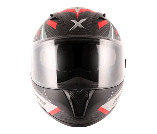 AXOR STREET WACKY Black Red Helmet