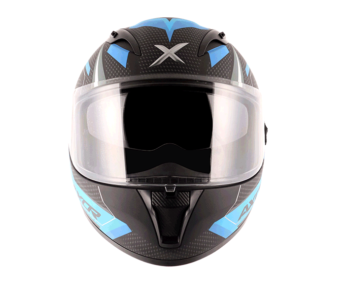 AXOR STREET WACKY Black Blue Helmet, Full Face Helmets, AXOR, Moto Central