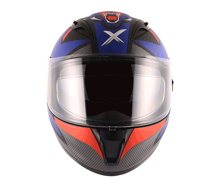 AXOR STREET WOLF Black Blue Helmet– Moto Central