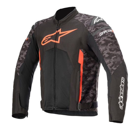 Alpinestars T-GP PLUS R V3 AIR Black Camo Red Fluro Jacket