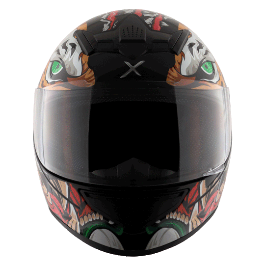 AXOR Rage Tiger Black Red Gloss Helmet