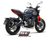 SC PROJECT CR-T CARBON EXHAUST FOR Triumph Trident 660 (2020-2022) (T26-CDE38CR)
