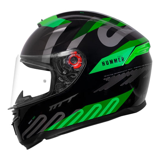 MT Hummer Tubex Gloss Fluro Green Helmet