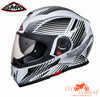 SMK Twister Fluid White Black 126 - Moto Central