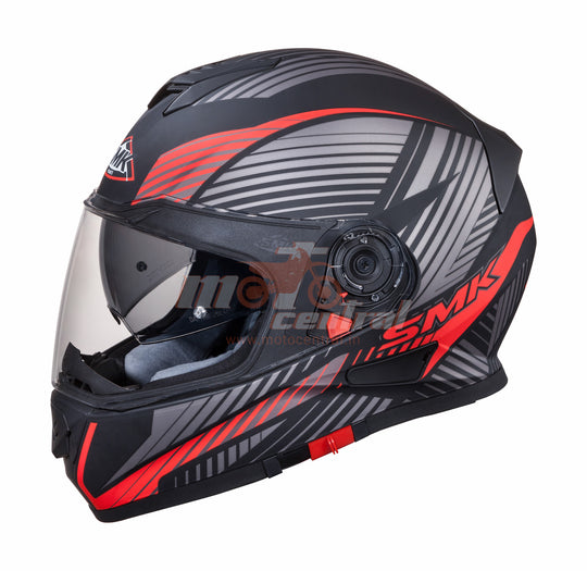 SMK Twister Fluid Matt Black Red (MA263)