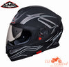 SMK Twister Splash Matt Black 261 Grey - Moto Central