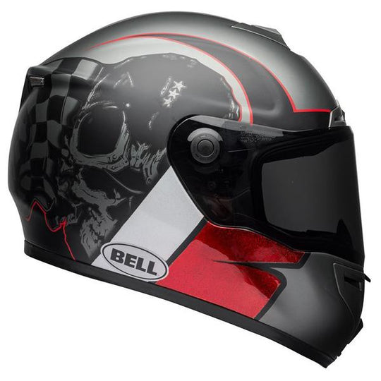 Bell SRT Hart Luck Charcoal White-Red Helmet