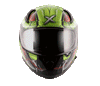 AXOR Apex Venomous Black Neon Green Helmet, Full Face Helmets, AXOR, Moto Central