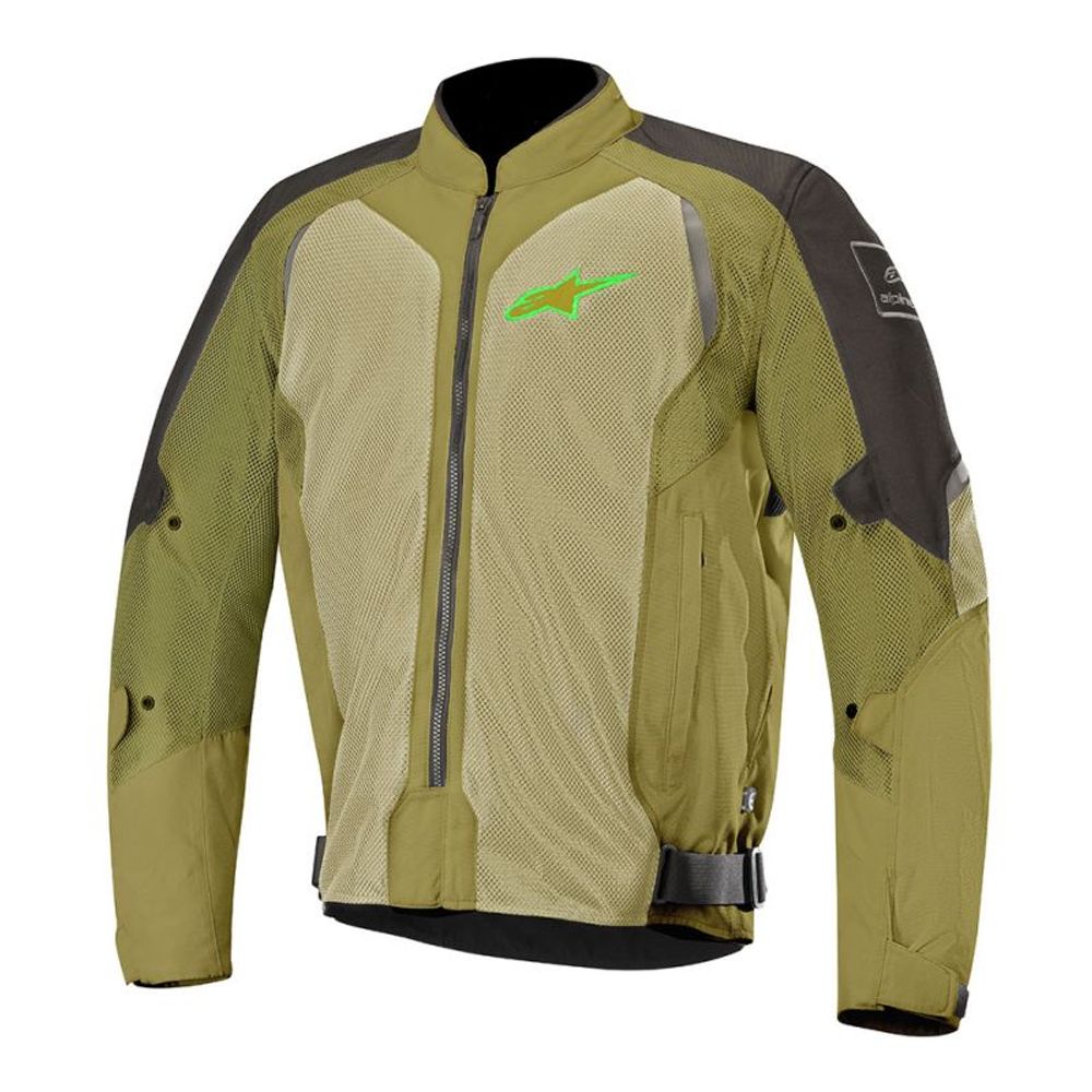 Alpinestars Wake Air Black Olive Green Fluro Jacket