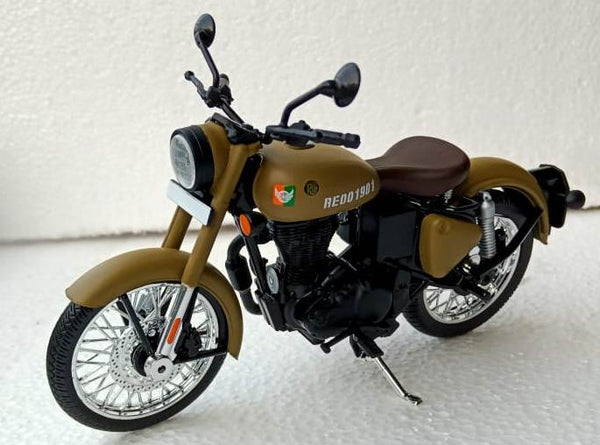 Maisto ROYAL ENFIELD CLASSIC 350 (Matt Stormrider Sand)– Moto Central