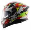 AXOR Apex Racer Gloss White Neon Yellow Helmet