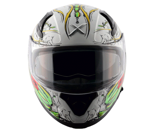 AXOR Apex Sea Devil Gloss White Red Helmet