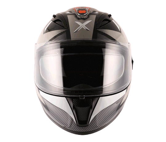 AXOR STREET WOLF Black Orange Helmet