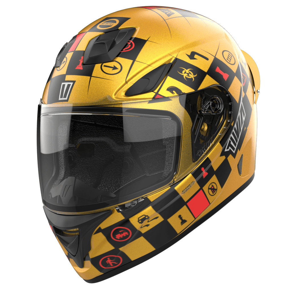 Tiivra XRoads Gold Helmet
