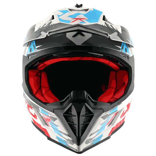 AXOR XCross X1 Gloss White Red Helmet