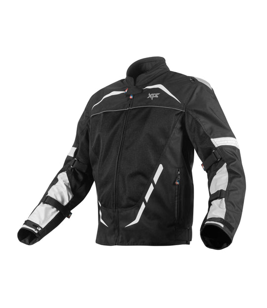 XTS Dynamo Black White Riding Jacket