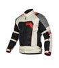 XTS Speedway Off White Grey Red Riding Jacket