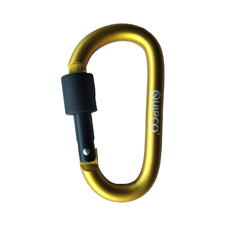 QUIPCO Coral Screwgate Accessory Carabiner 8cms (Yellow)