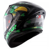 AXOR Street ZAZU Gloss Black Green Helmet
