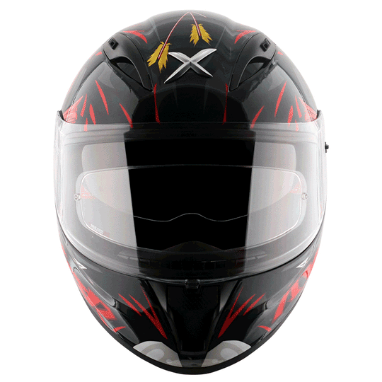 AXOR Street ZAZU Gloss Black Red Helmet