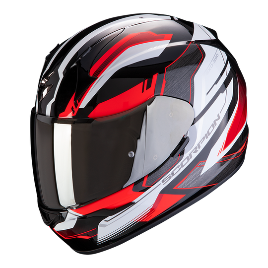 SCORPION EXO-390 Boost Gloss Black Red Helmet