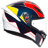 AGV K1 Pitlane White Blue Red Yellow Helmet, Full Face Helmets, AGV, Moto Central