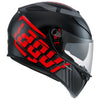 AGV K3-SV Myth Black Grey Red, Full Face Helmets, AGV, Moto Central