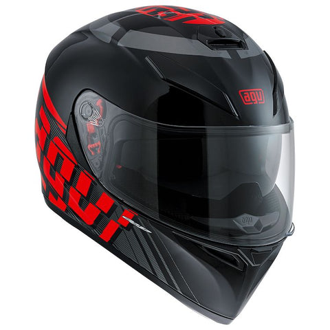 AGV K3-SV Myth Black Grey Red, Full Face Helmets, AGV, Moto Central