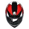 AGV K6 Hyphen Black/Red/White Gloss Helmet, Full Face Helmets, AGV, Moto Central