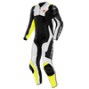 Dainese Assen 2 One Piece Suit Perforated Leather Black White Fluro Yellow