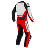 Dainese Assen 2 One Piece Suit Perforated Leather White Lava Red Black