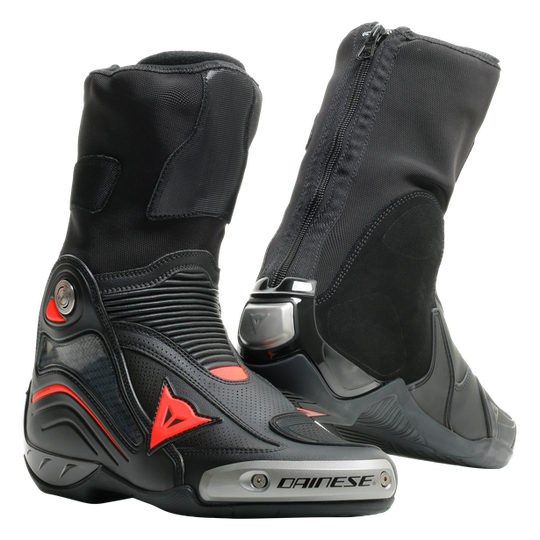Dainese Axial D1 Air Boots Black Fluro Red