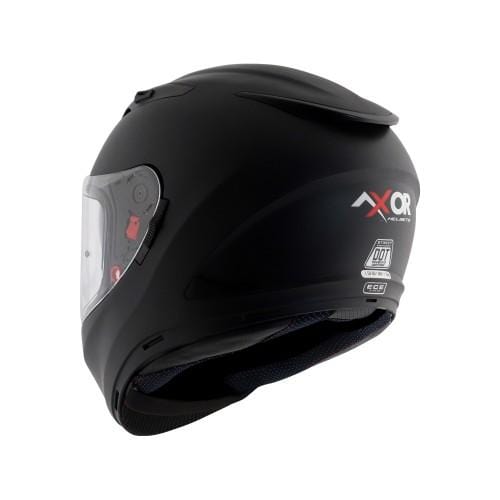 AXOR STREET Solid Dull Black Helmet– Moto Central