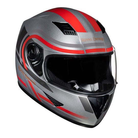 Royal Enfield Stunner Dual Visor Gloss Silver Helmet