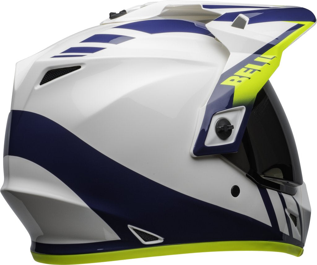 Bell MX-9 Adventure MIPS-Equipped DASH White Blue Hi-Viz Helmet– Moto Central