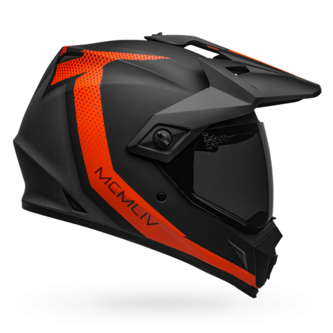 Bell MX-9 Adventure MIPS-Equipped Switchback Matt Black Fluro Orange Helmet, Full Face Helmets, BELL, Moto Central