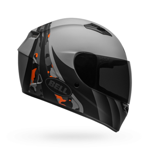 Bell Qualifier Integrity Matt Grey Orange Camo Helmet, Full Face Helmets, BELL, Moto Central