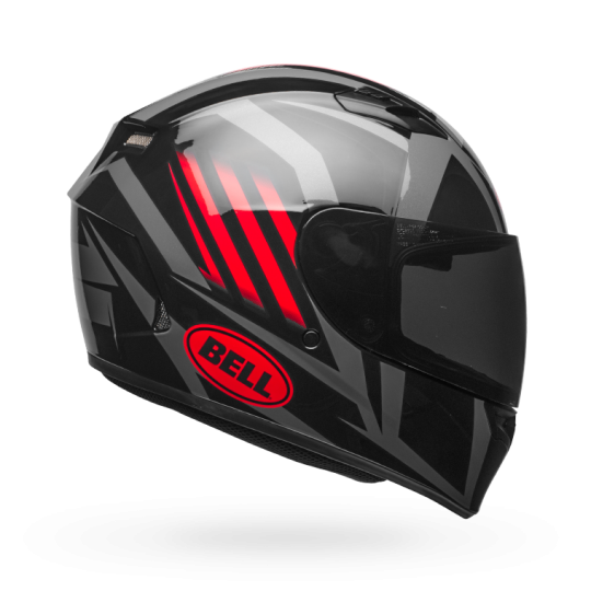 Bell Qualifier Blaze Black-Red-Titanium Helmet– Moto Central Bell Qualifier Blaze Black-Red-Titanium Helmet– Moto Central