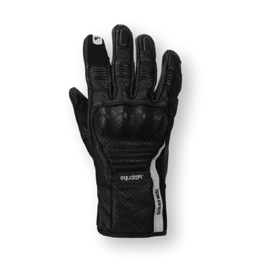 Bikeratti Equator Summer Leather Gloves (Black)