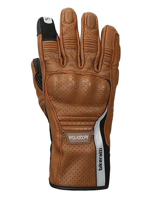 Bikeratti Equator Summer Leather Gloves (Brown)