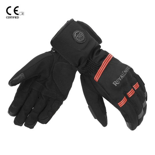 Royal Enfield Blizzard Riding Gloves (Black Red)
