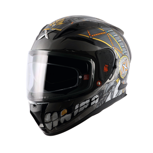 Axor Street Freedom Black Silver Helmet– Moto Central