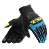 Dainese Bora Gloves Black Fire Blue Fluro Yellow