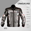 Axor Camouflage Riding Jacket (Black Red)