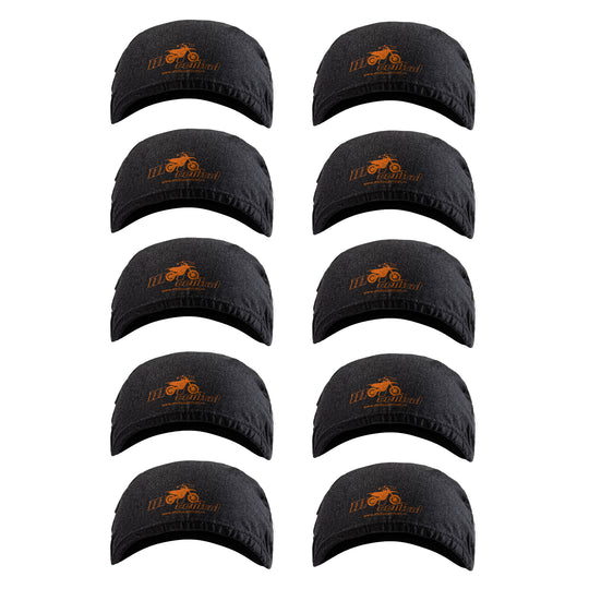 Moto Central Skull Cap Beanie for Helmets (Grey) Pack of 10