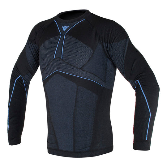 Dainese D-Core Aero Tee LS Black Cobalt Blue