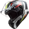LS2 FF805 THUNDER Carbon Chase Gloss White Red Helmet