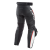 Dainese Delta 3 Leather Pants Black White Red