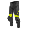 Dainese Delta 3 Leather Pants Black Fluro Yellow