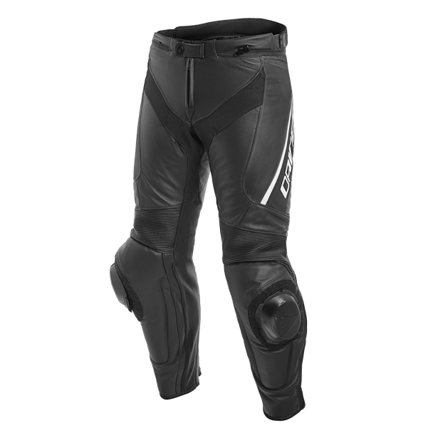 Dainese Delta 3 Leather Pants Black White Short / Tall